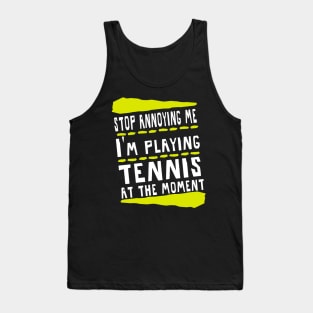 Tennis tennis racket backhand serve Tank Top